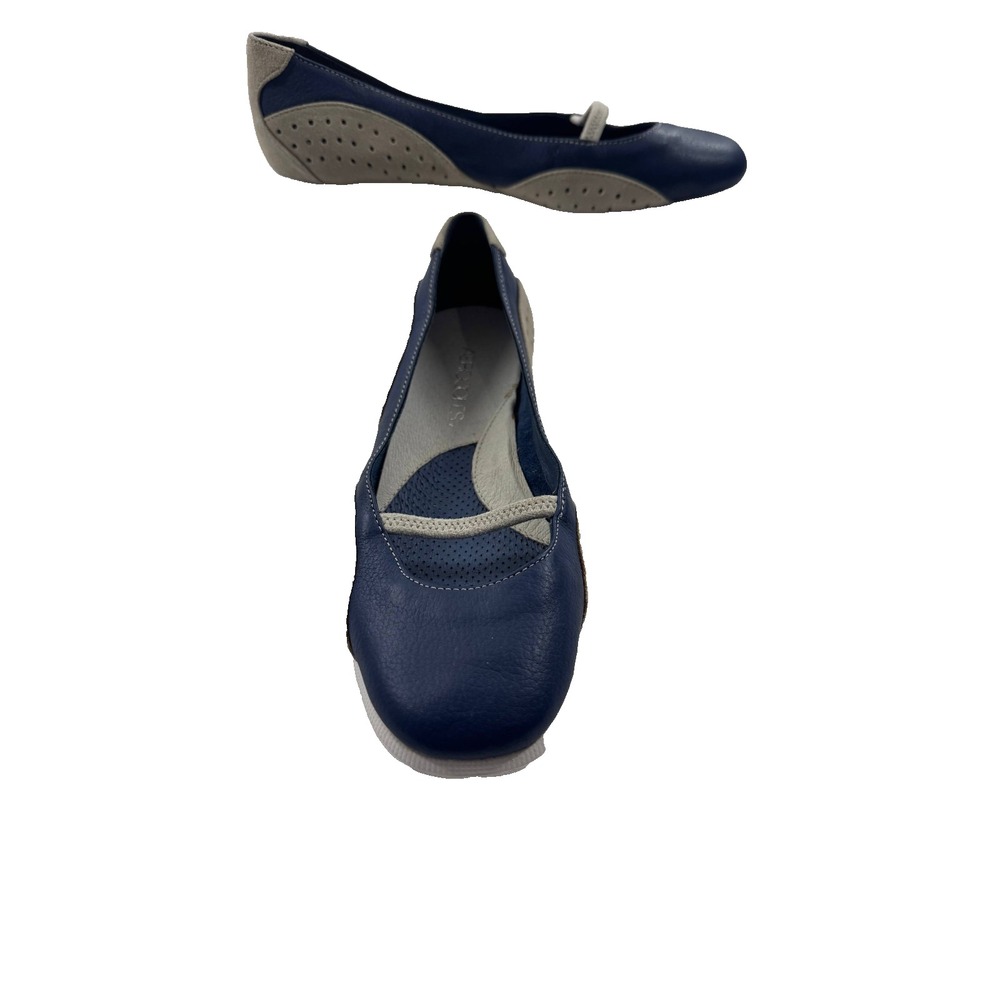 Aerosoles Skipper Ballet Flats Women's 6 M Blue Leather Slip-On Classic